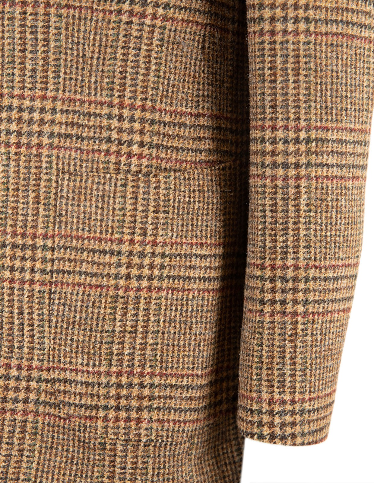Sartorial Jacket Tweed Glencheck Brown Stl 48