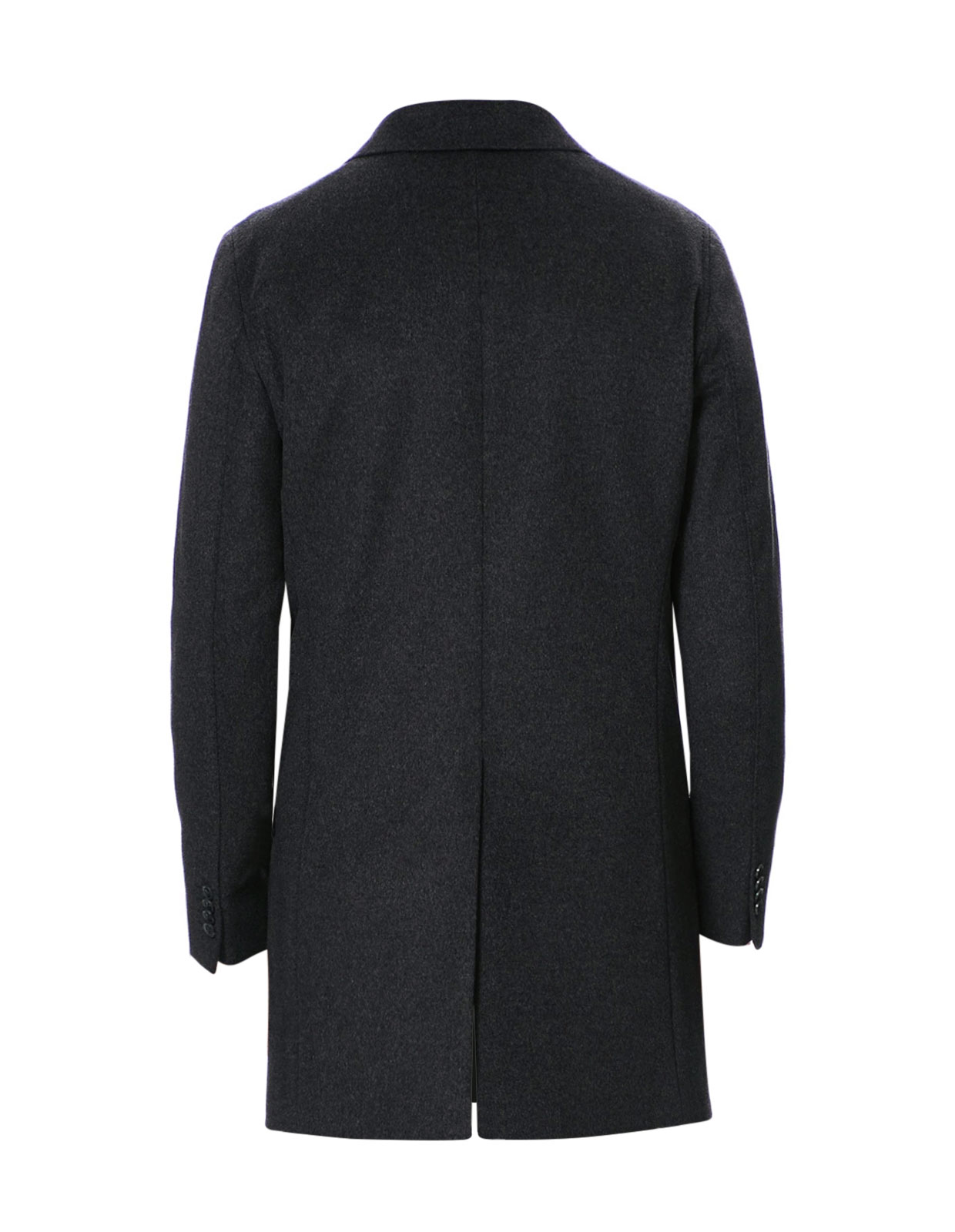dark grey long coat