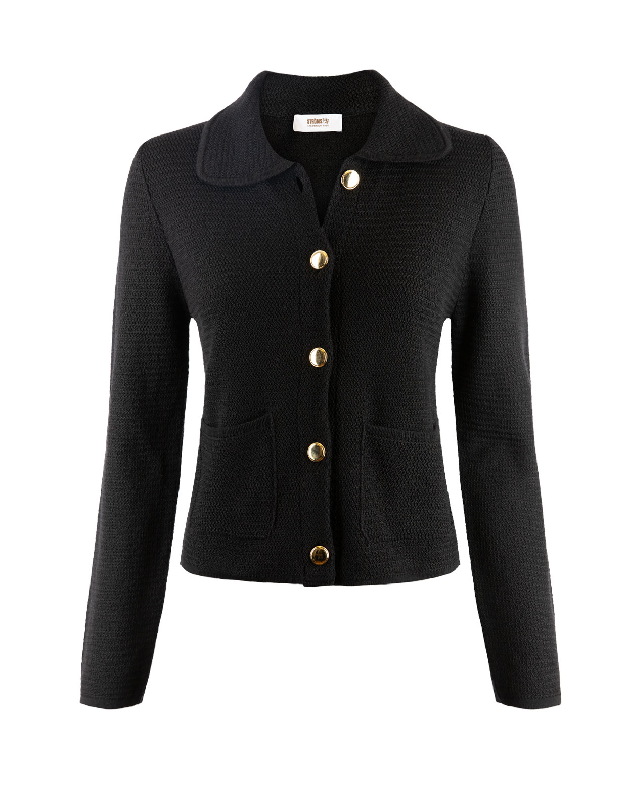 Cardigan Merinoull Rovigno Black Stl XL