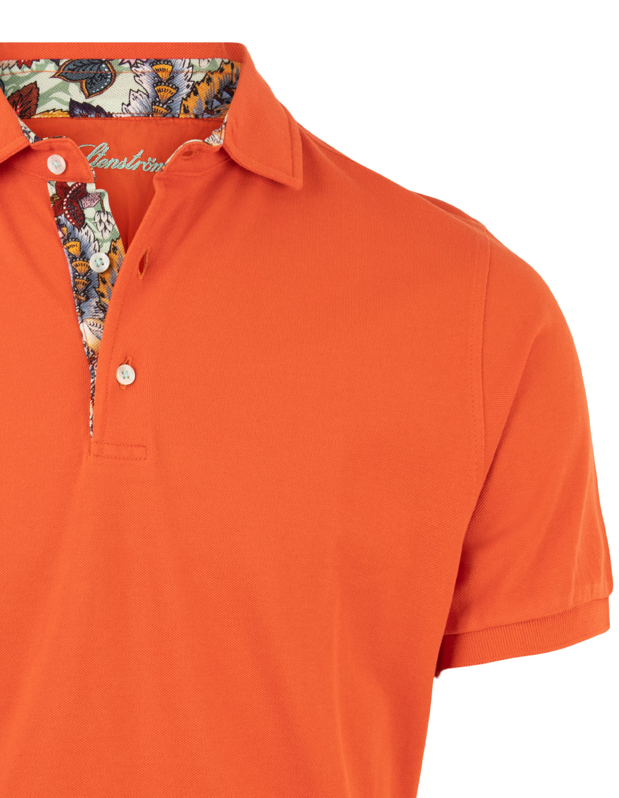 orange polo top
