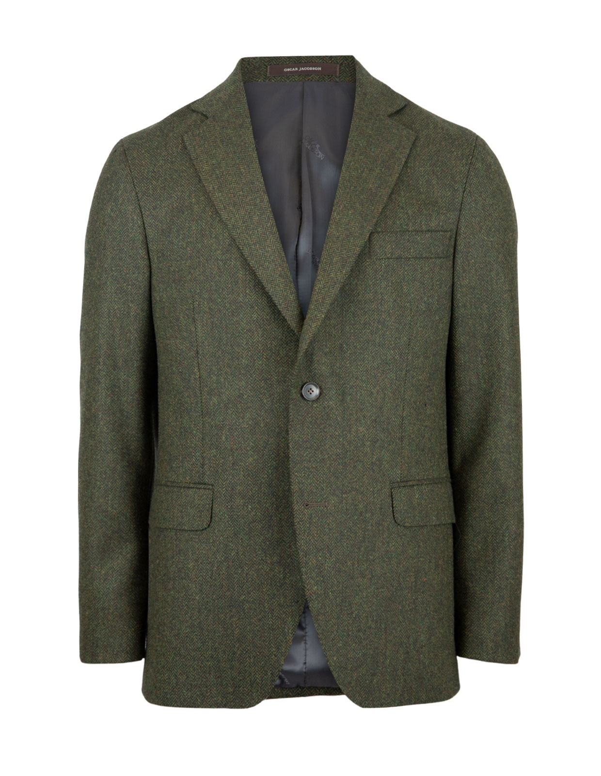 Fogerty Blazer Herringbone Tweed Green Stl D108