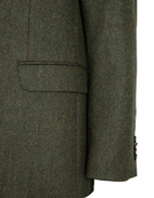 Fogerty Blazer Herringbone Tweed Green Stl D108