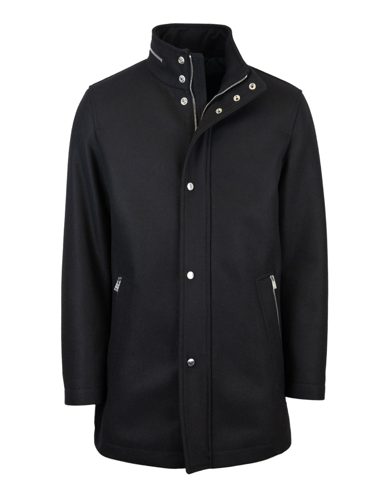 Camron4 Jacket Regular Fit Wool Blend Black