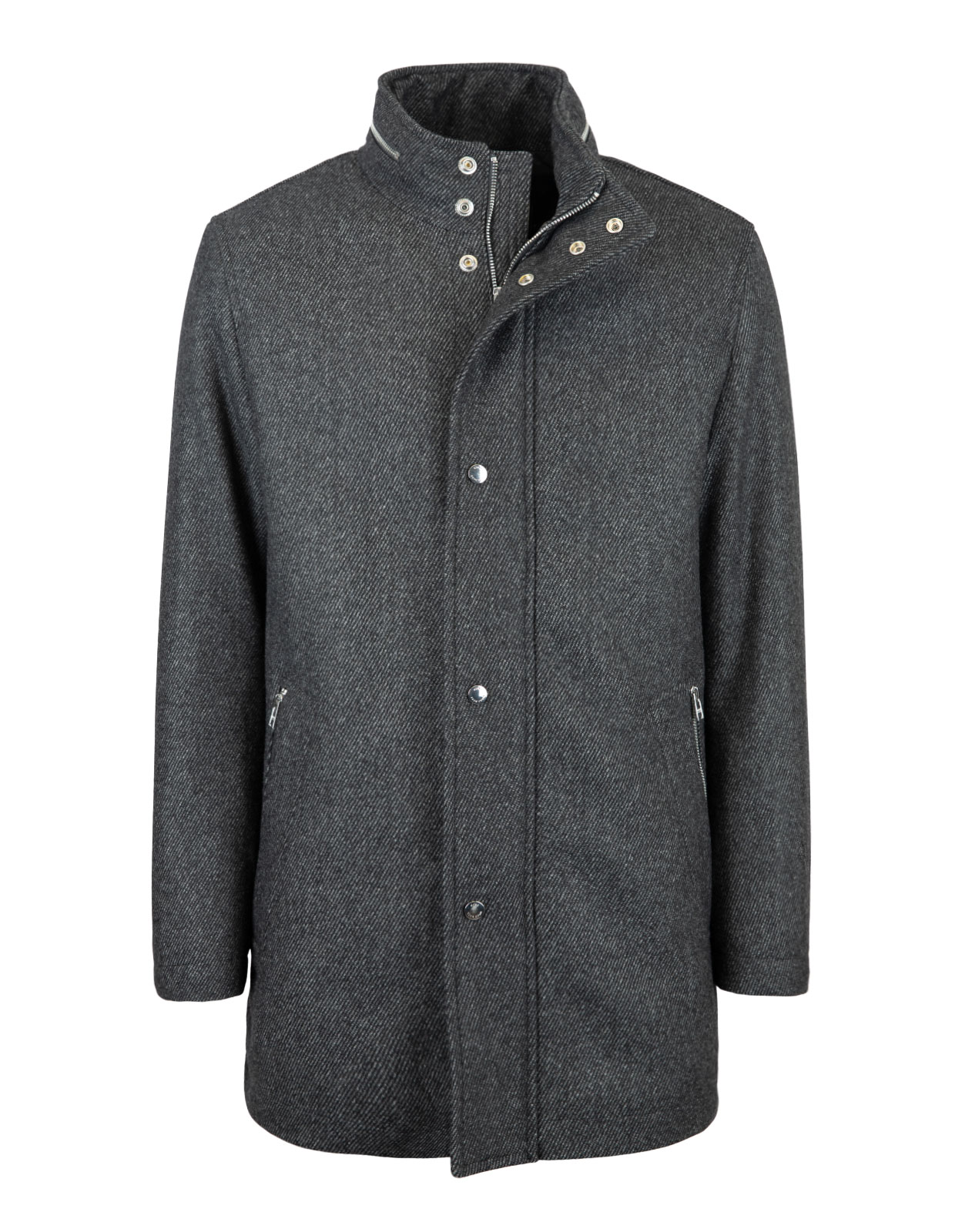 Camron4 Jacket Regular Fit Wool Blend Medium Grey