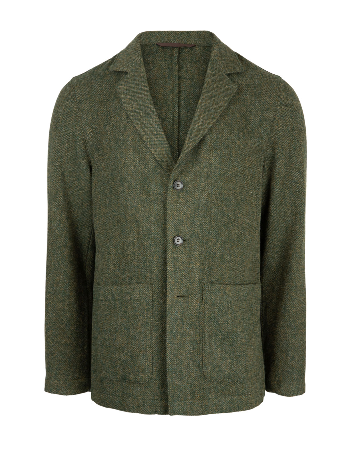Hector Shirt Jacket Tweed Olive Green