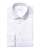 Slim Fit Signature Twill Shirt White Stl 44