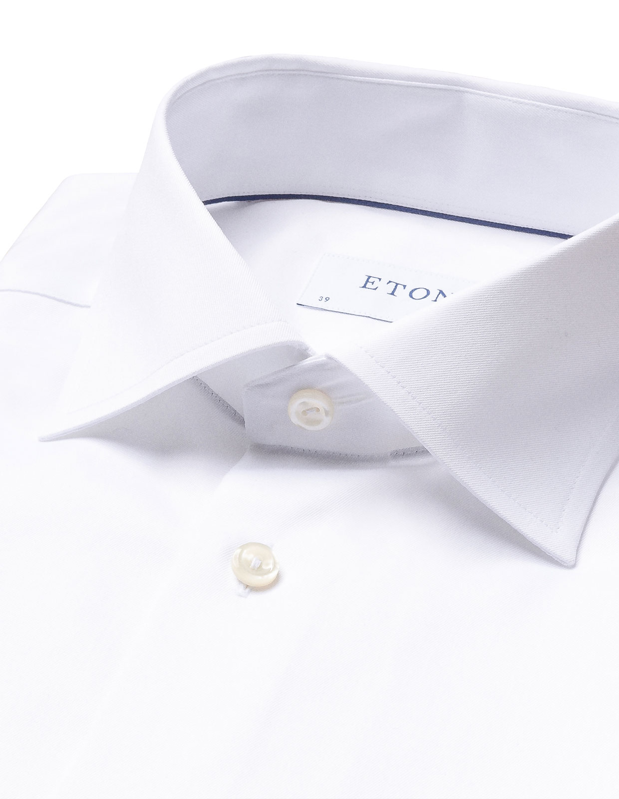 Slim Fit Signature Twill Shirt White Stl 44