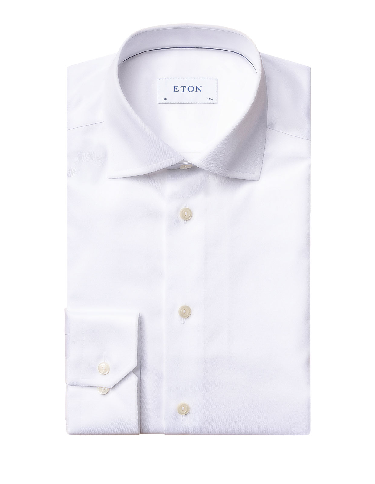 Contemporary Fit Signature Twill Shirt White Stl 42