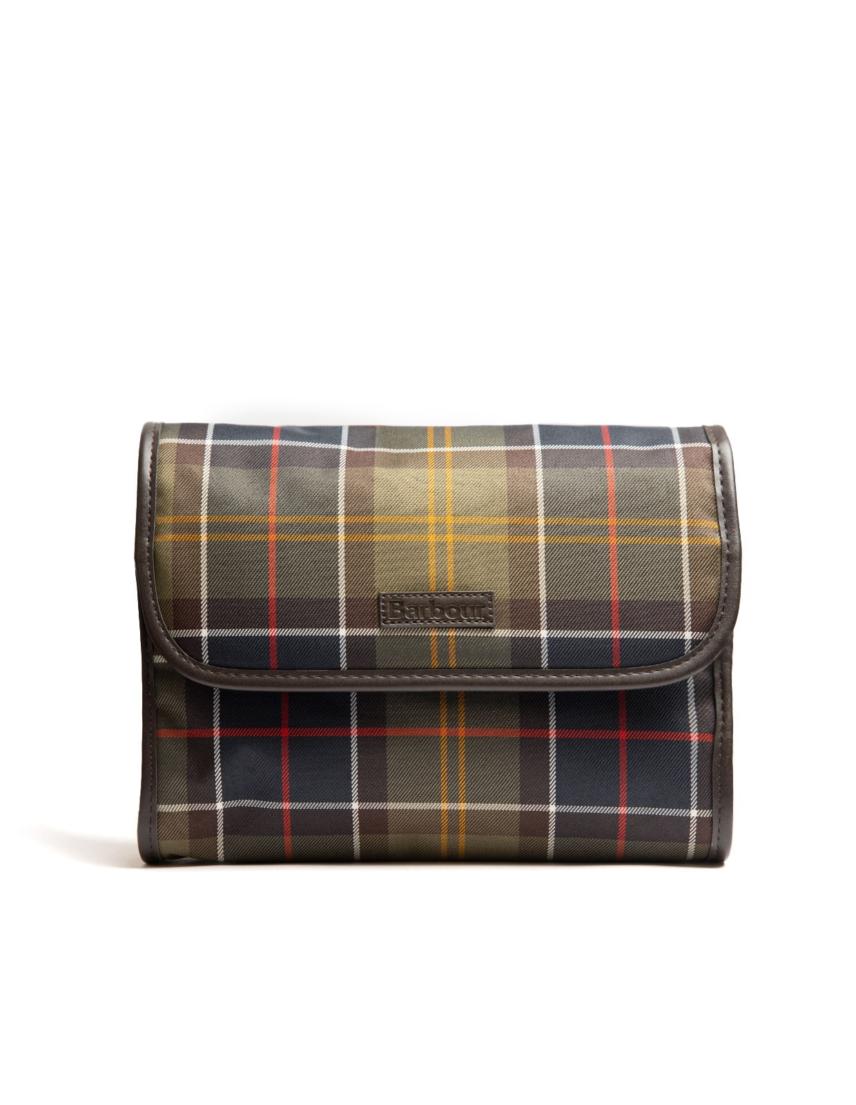 Tartan Hanging Washbag Classic Tartan Brown One Size