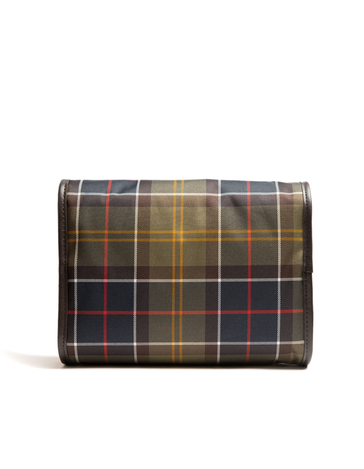 Tartan Hanging Washbag Classic Tartan Brown