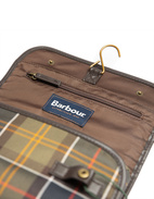 Tartan Hanging Washbag Classic Tartan Brown