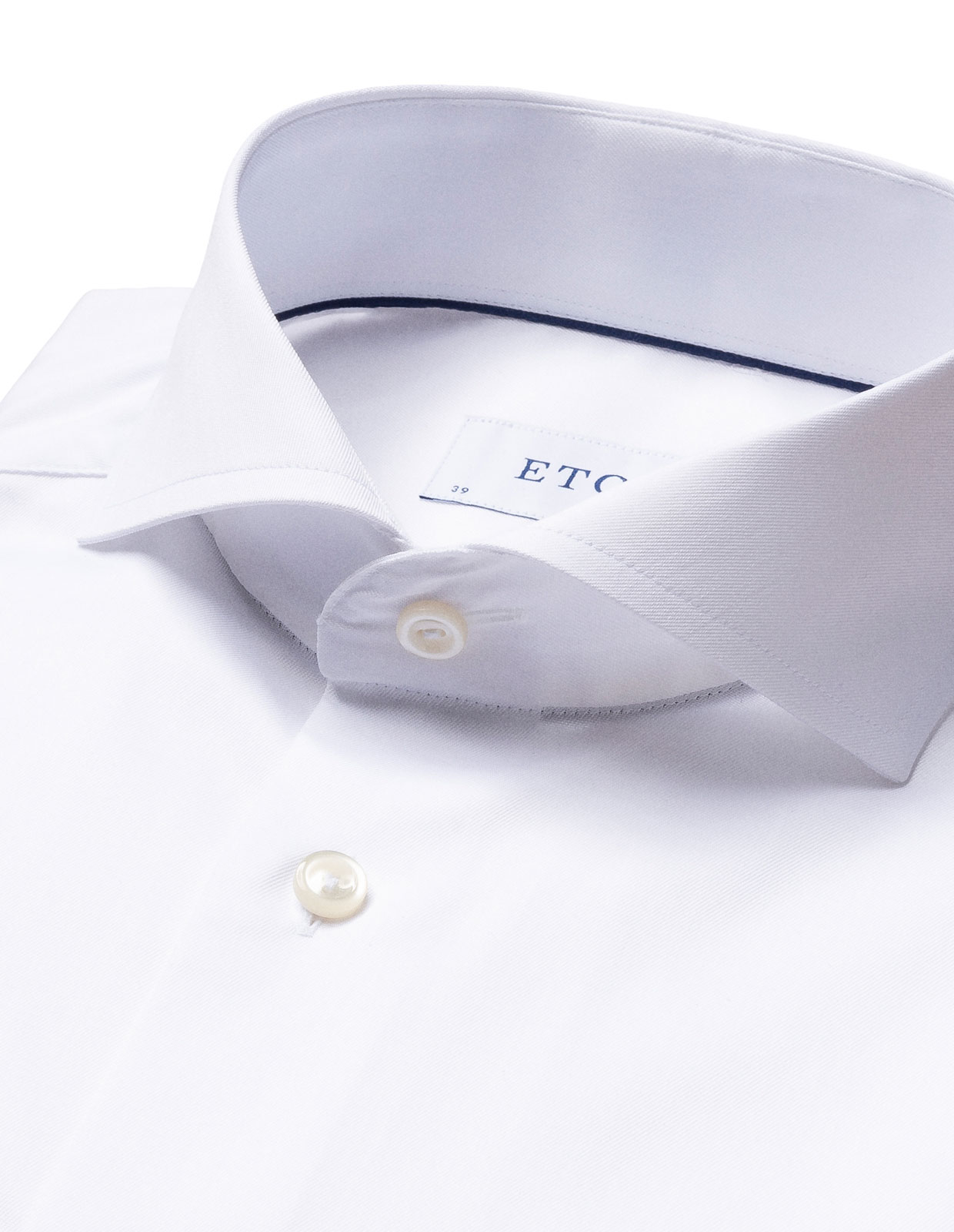 Super Slim Fit Twill Shirt White