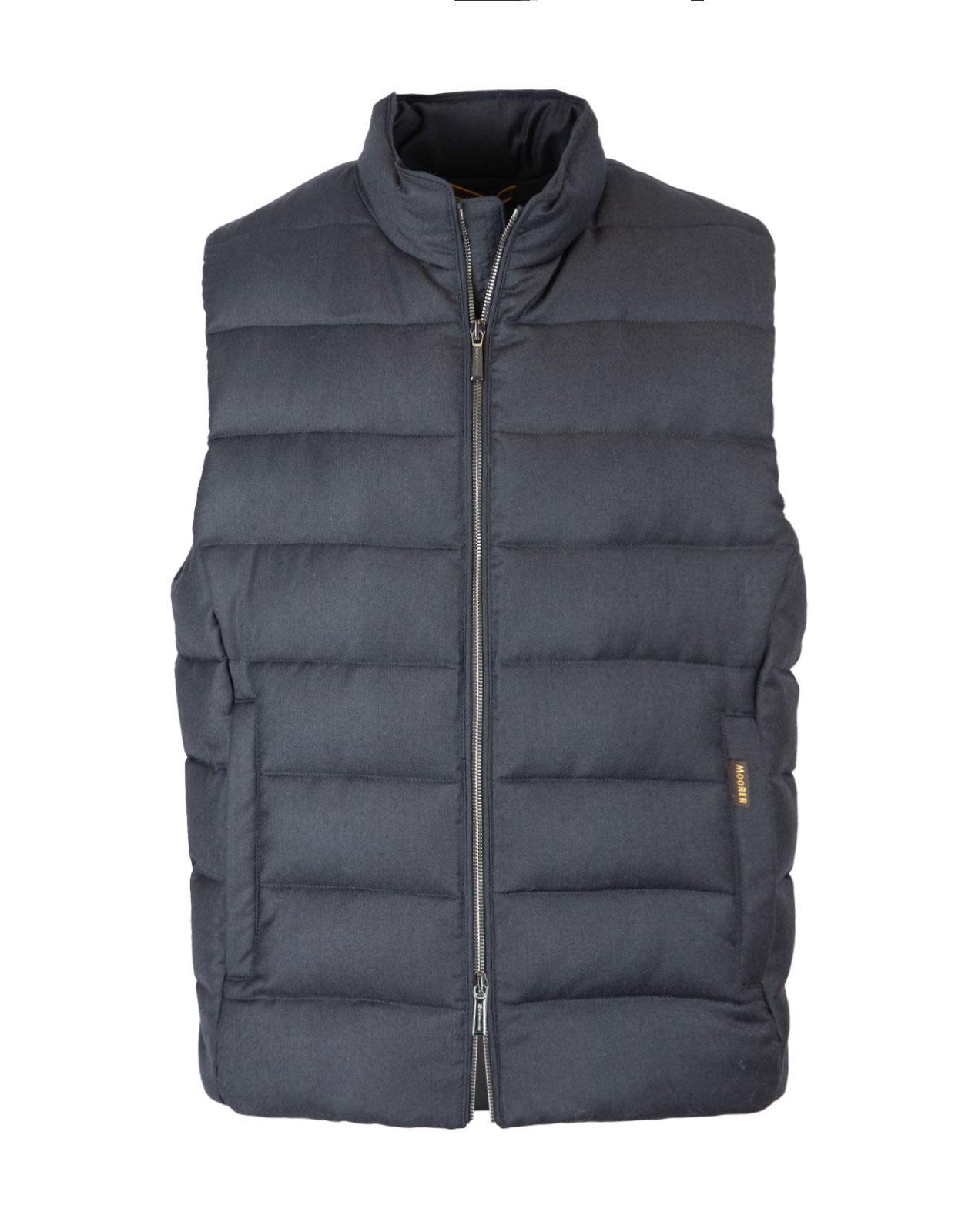 Oliver-L Wool Cashmere Down Vest Blu