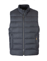 Oliver-L Wool Cashmere Down Vest Blu Stl 48