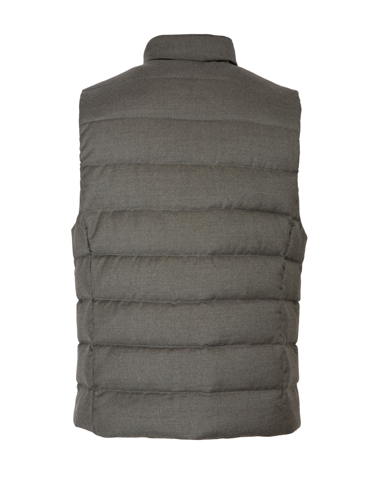 Oliver-L Wool Cashmere Down Väst Forest