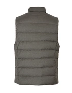 Oliver-L Wool Cashmere Down Väst Forest