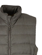 Oliver-L Wool Cashmere Down Väst Forest