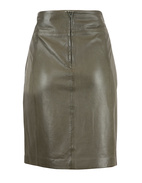 Dania Leather Skirt Olive Stl 44