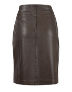 Dania Leather Skirt Espresso