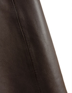 Dania Leather Skirt Espresso Stl 42