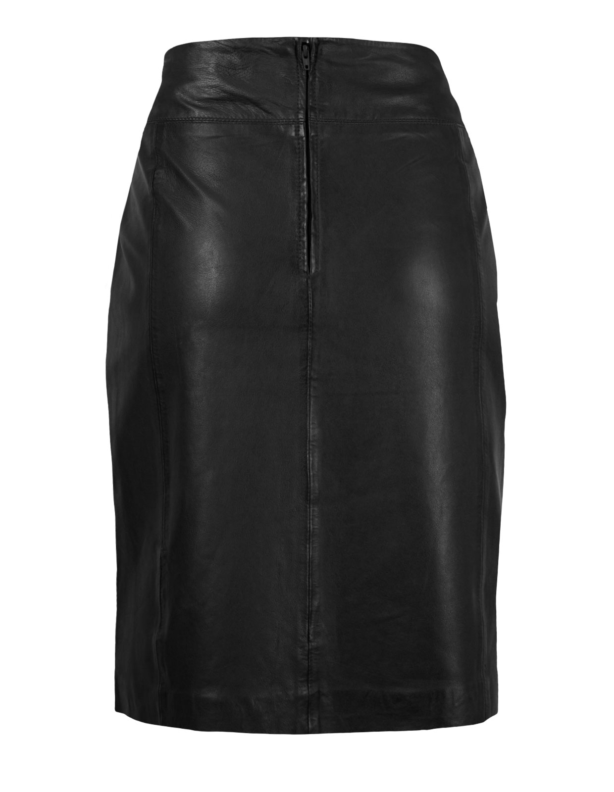 Dania Leather Skirt Black Stl 40