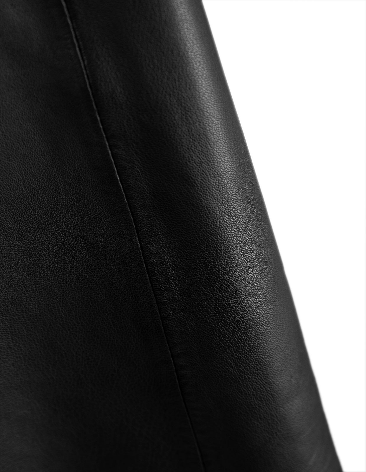 Dania Leather Skirt Black Stl 40