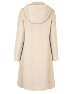 Hooded Wool Coat Sand Stl 40