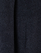 Hooded Wool Coat Navy