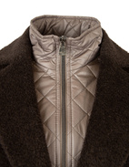 Wool Coat Brown Stl 40