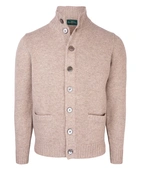 Landford Cardigan Lammull Ljusbeige 56