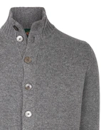 Landford Cardigan Lammull Ljusgrå