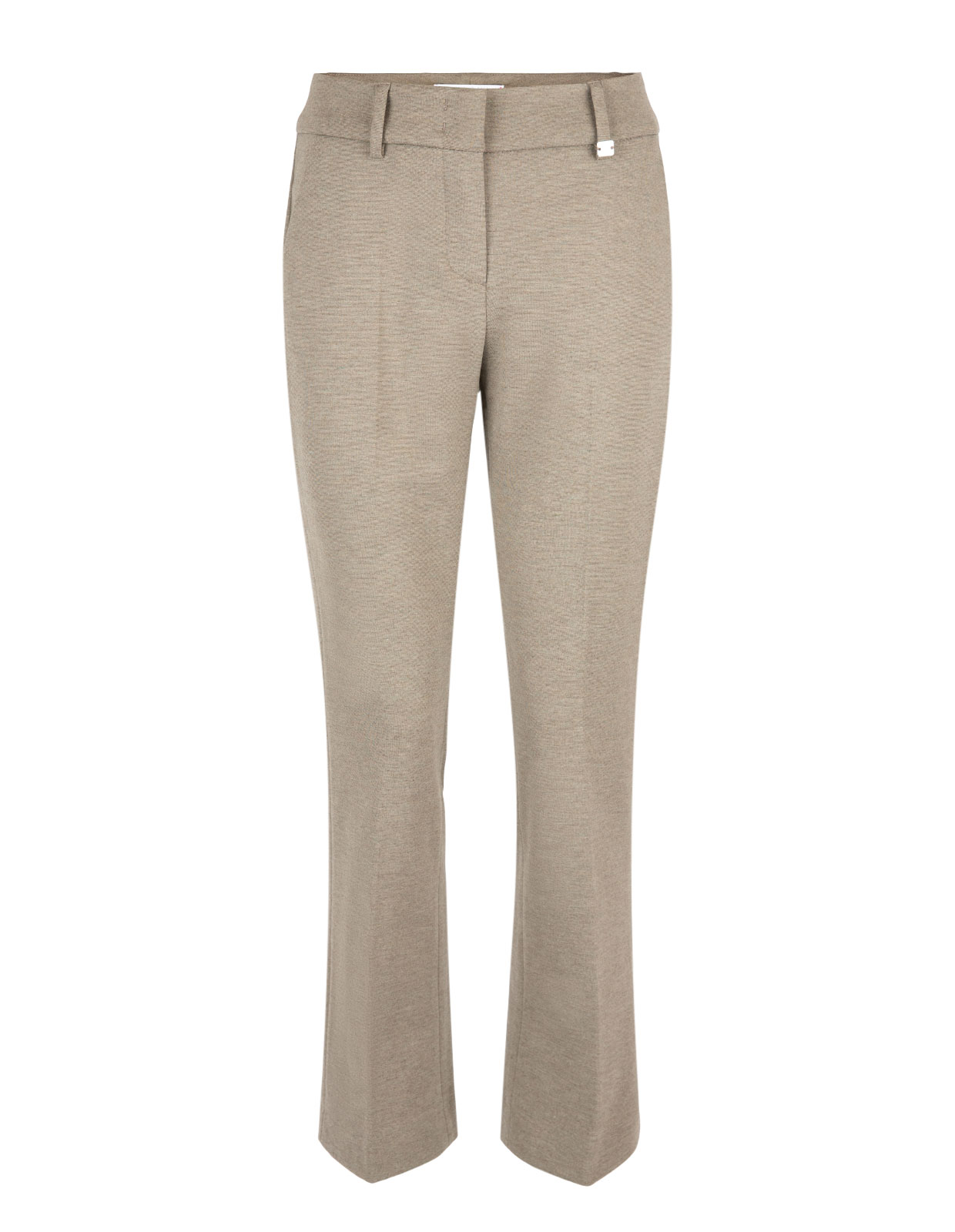 Dora Cropped Jersey Trousers Almond
