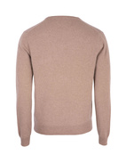 Crew Neck Cashmere Melange Beige Stl XL
