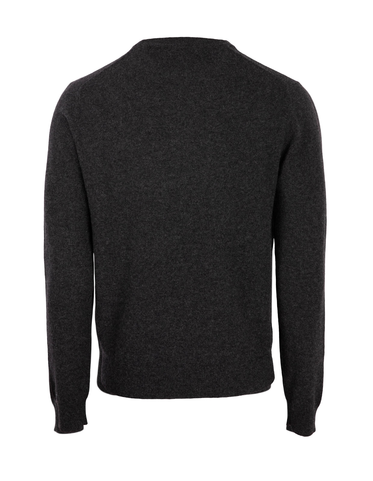 Crew Neck Cashmere NY Charcoal Stl XXL