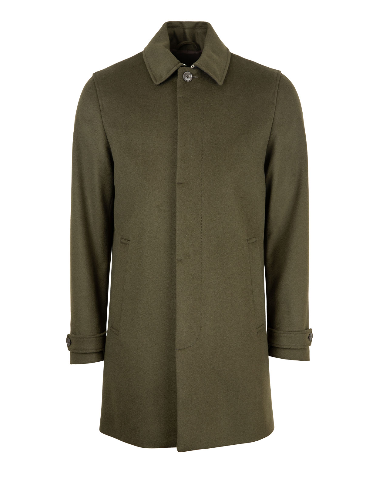 Carred Car Coat Wool Cashmere CC Olive Extreme