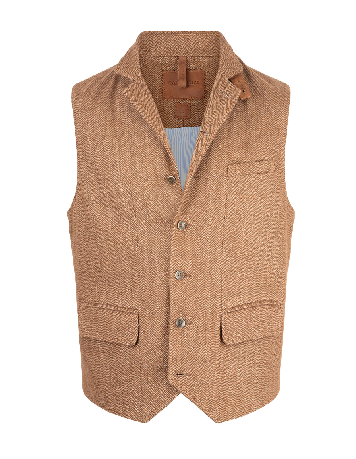 Dandy Tweed Väst Brun