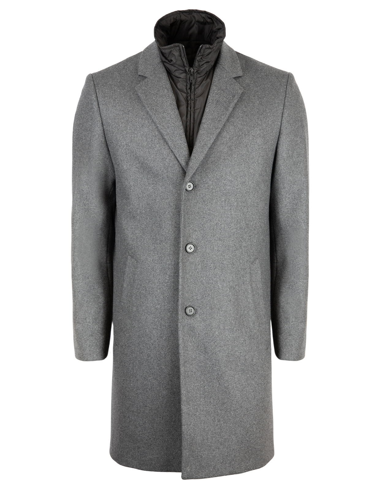 Netley Coat Wool Grey Melange