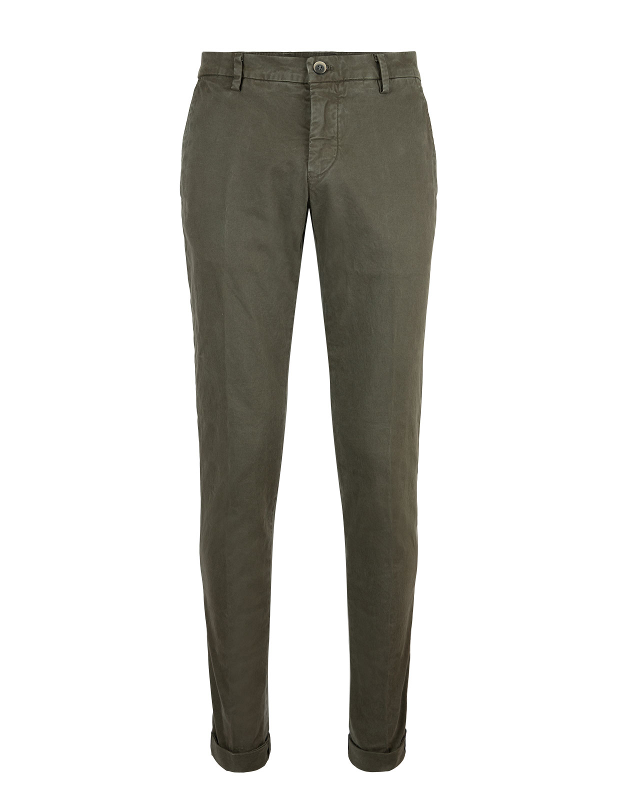 Milano Slim Chinos Gabardine Twill Stretch Olive