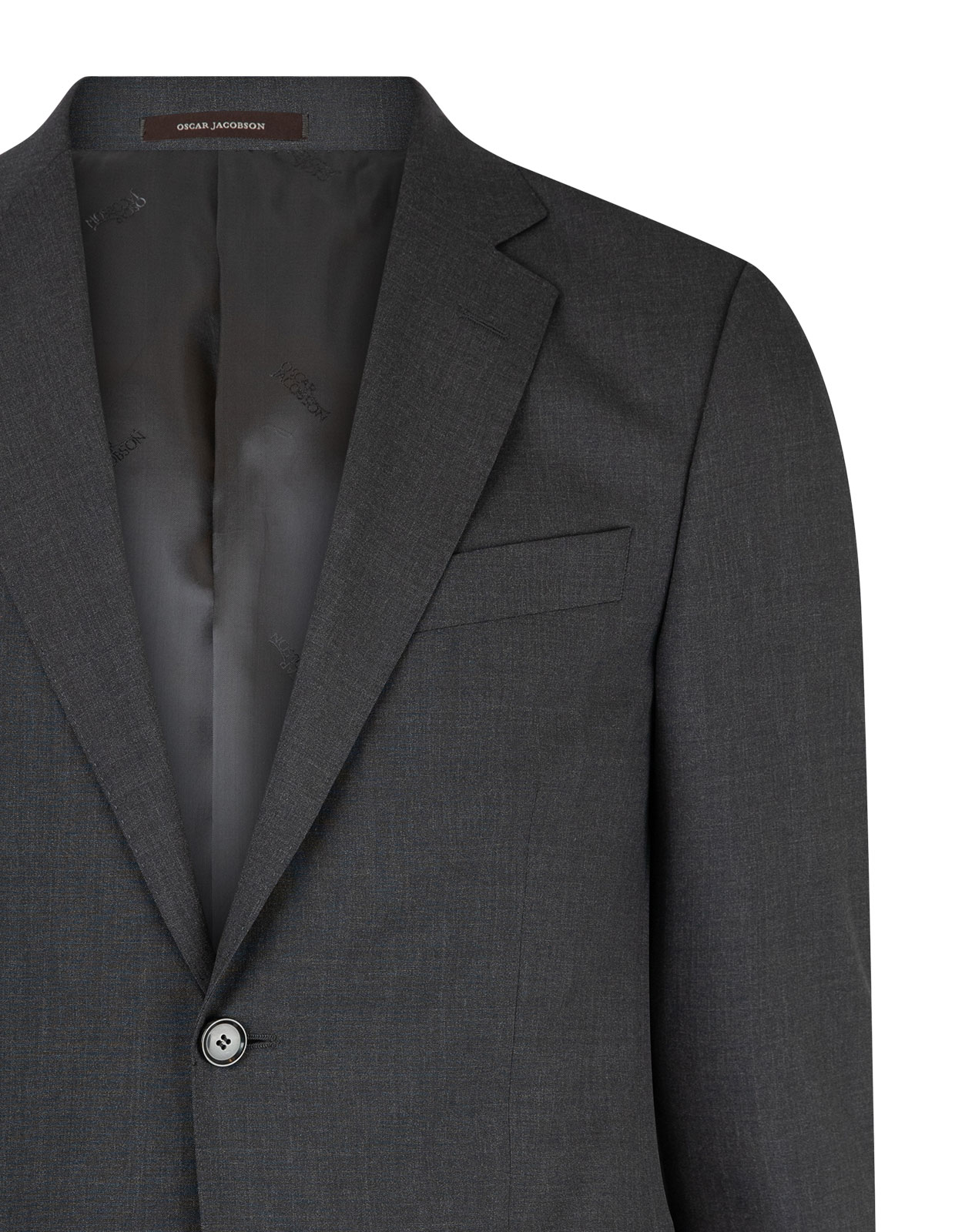 Edmund Suit Jacket Slim Fit Mix & Match Wool Dark Grey Stl 54