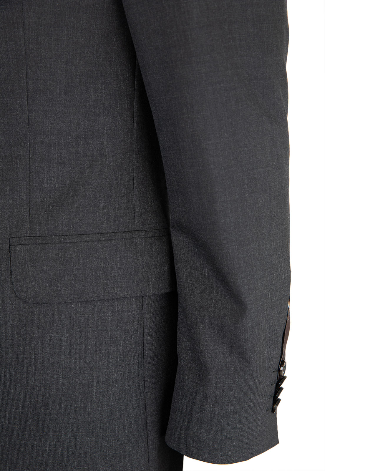 Edmund Suit Jacket Slim Fit Mix & Match Wool Dark Grey Stl 152