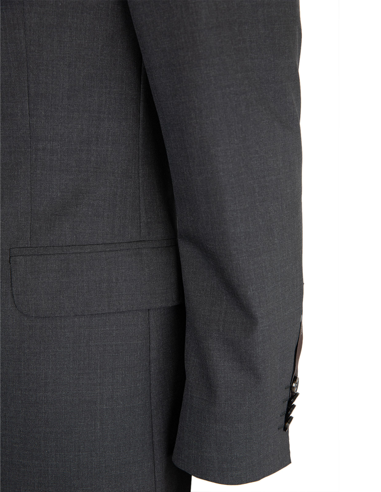 Edmund Suit Jacket Slim Fit Mix & Match Wool Dark Grey Stl 46