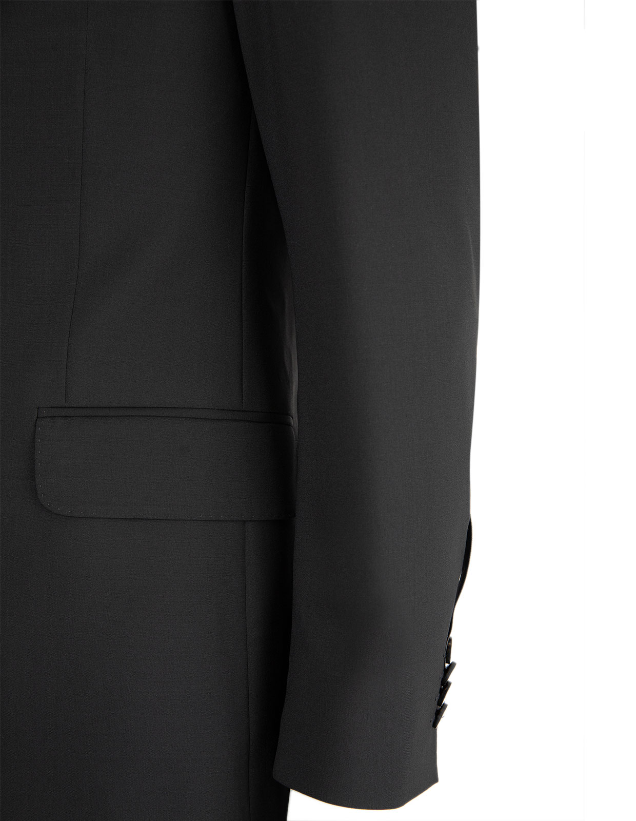 Edmund Suit Jacket Slim Fit Mix & Match Wool Black Stl 150