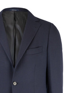 Roma Jacket Wool Hopsack Navy Stl D116