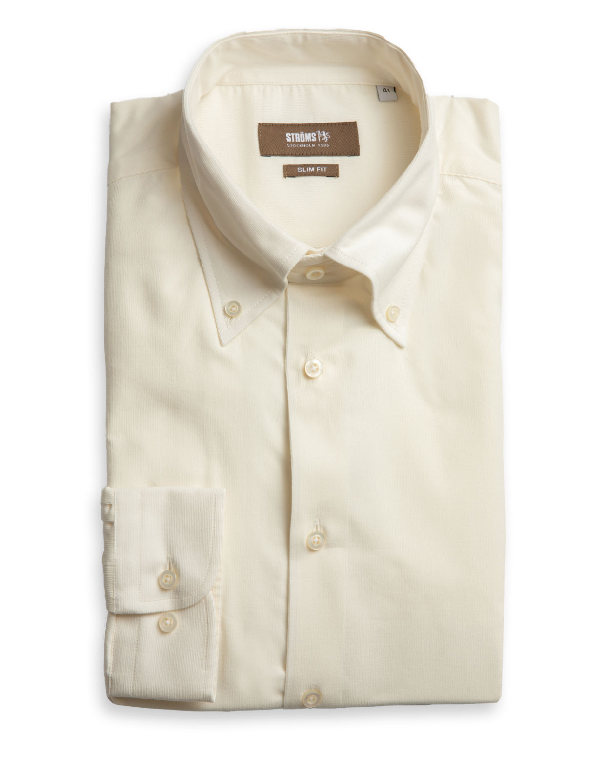 Slim Fit Button Down Babycord Shirt