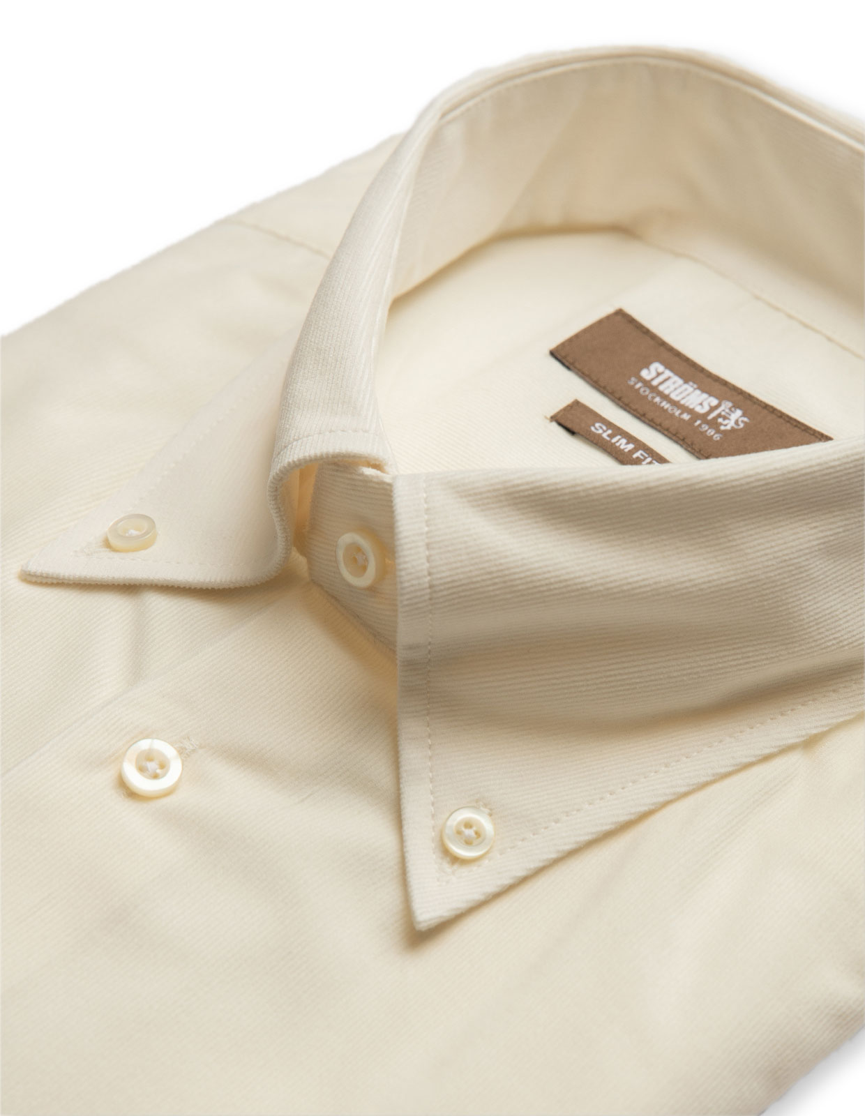 Slim Fit Button Down Babycord Shirt