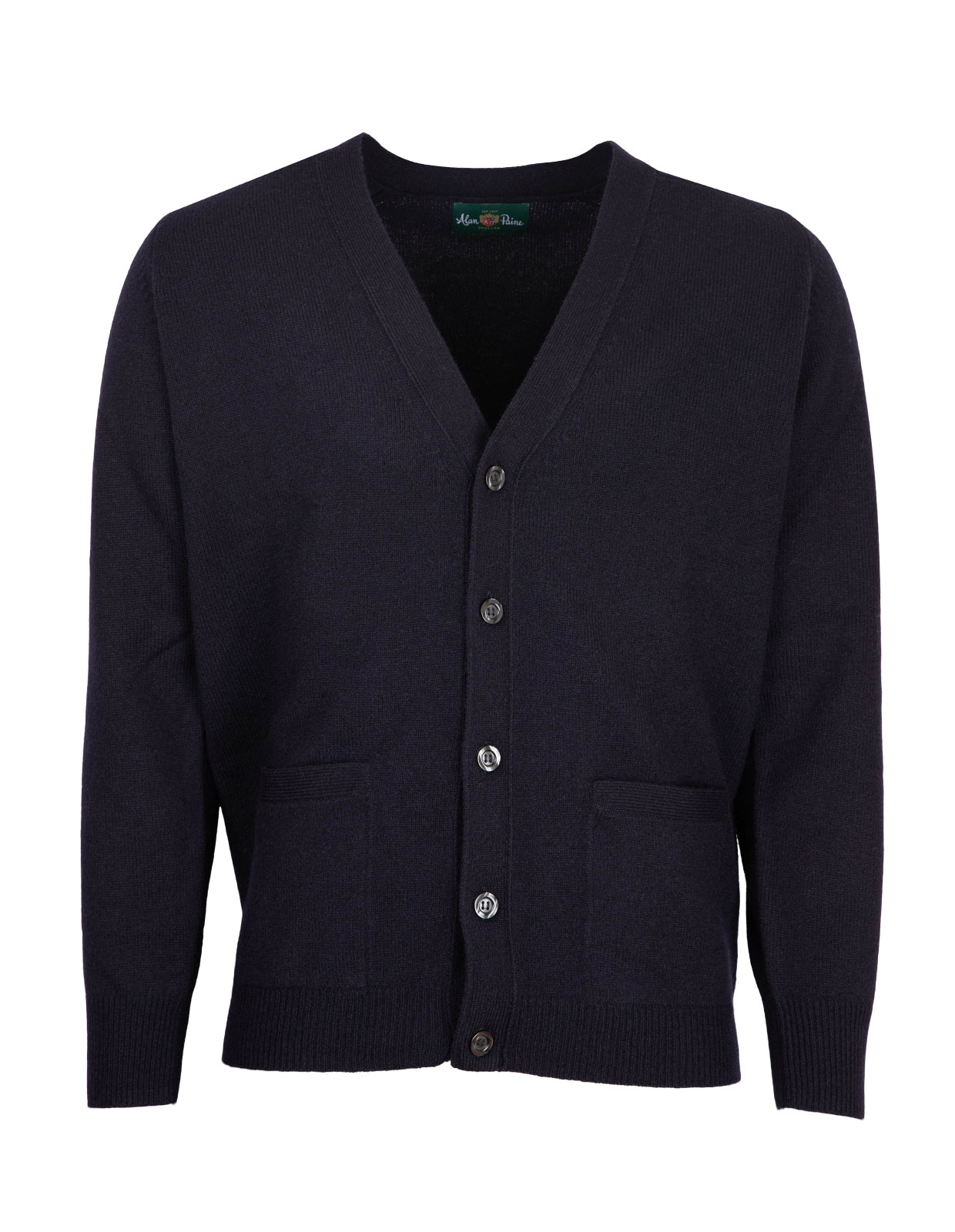 Cornwall Cardigan Lammull Navy 48