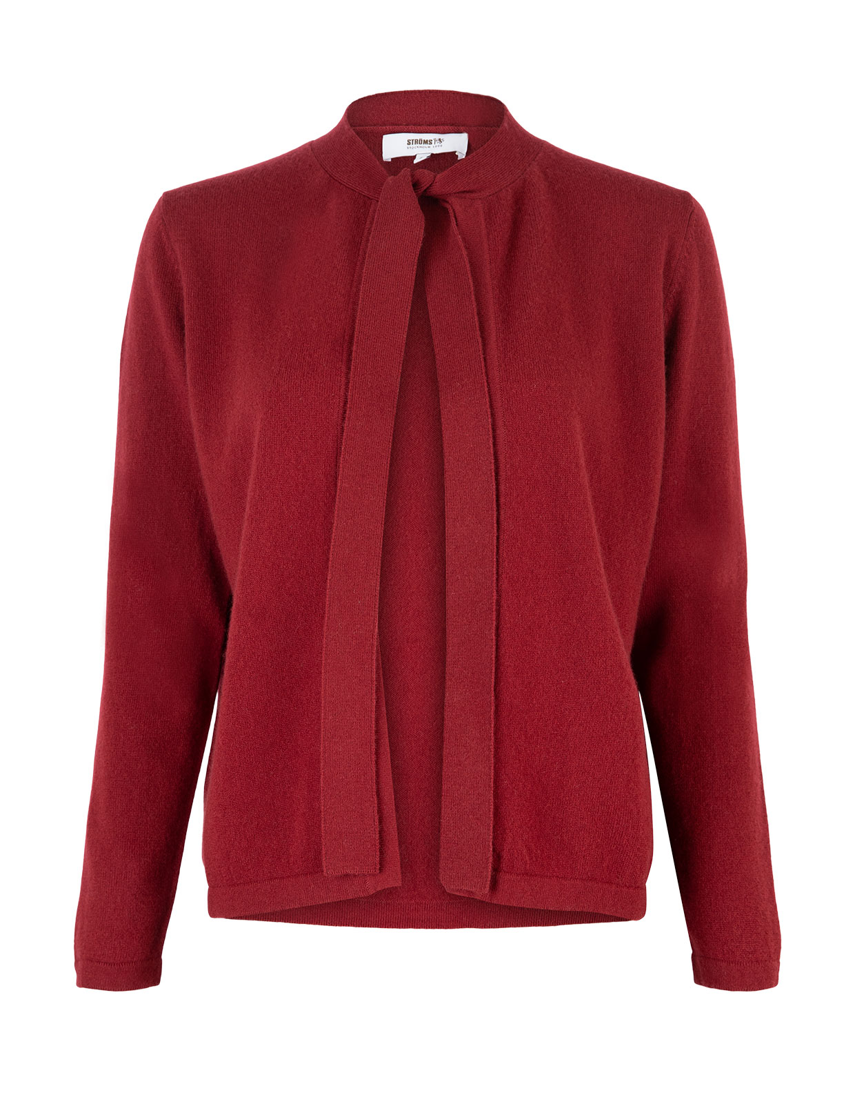 Cardigan with Bow Burgundy