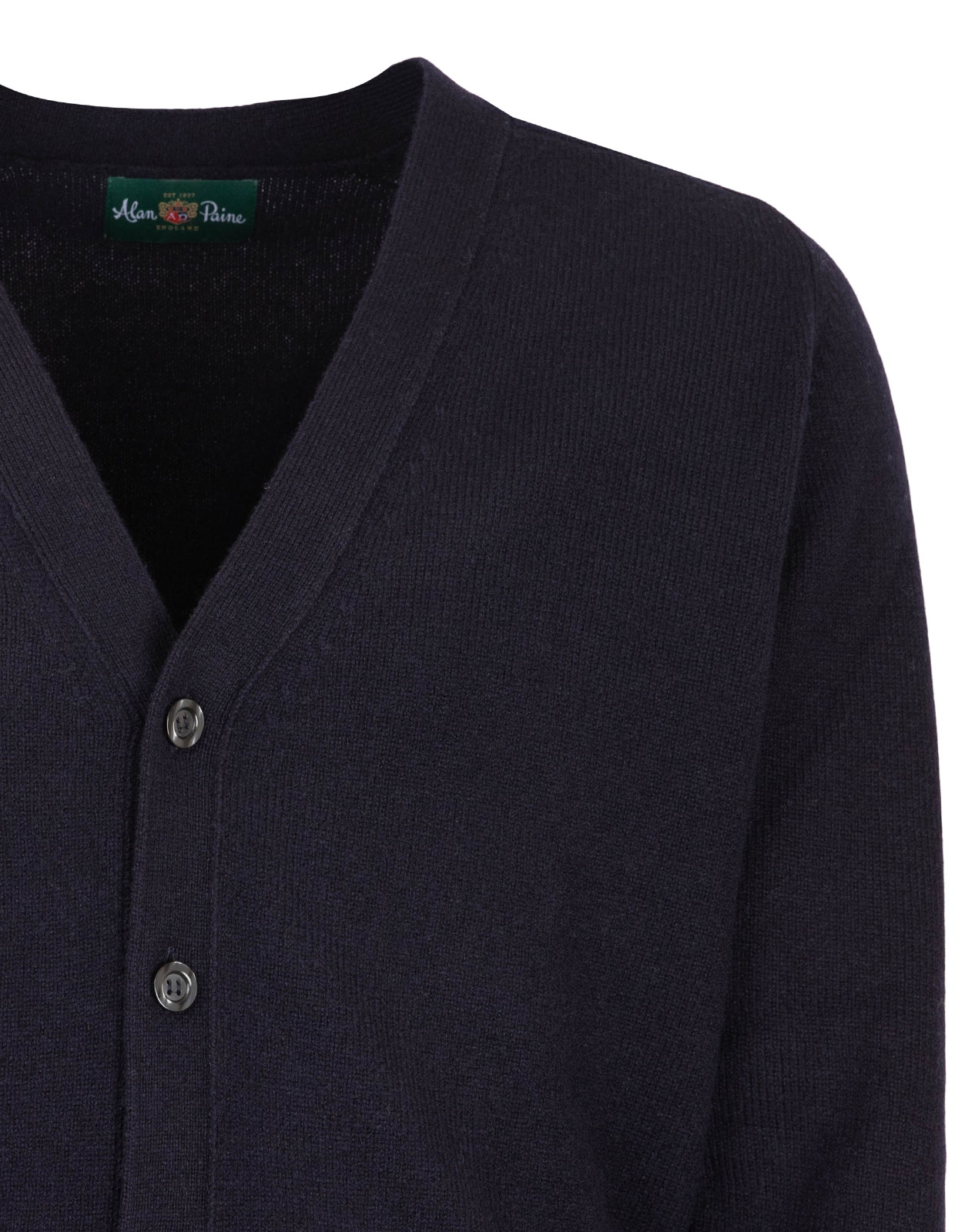 Cornwall Cardigan Lammull Navy Stl 56