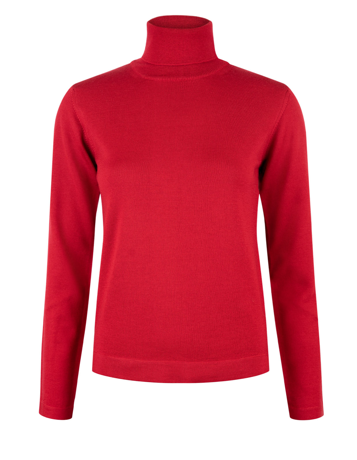 Turtle Neck Sweater Red