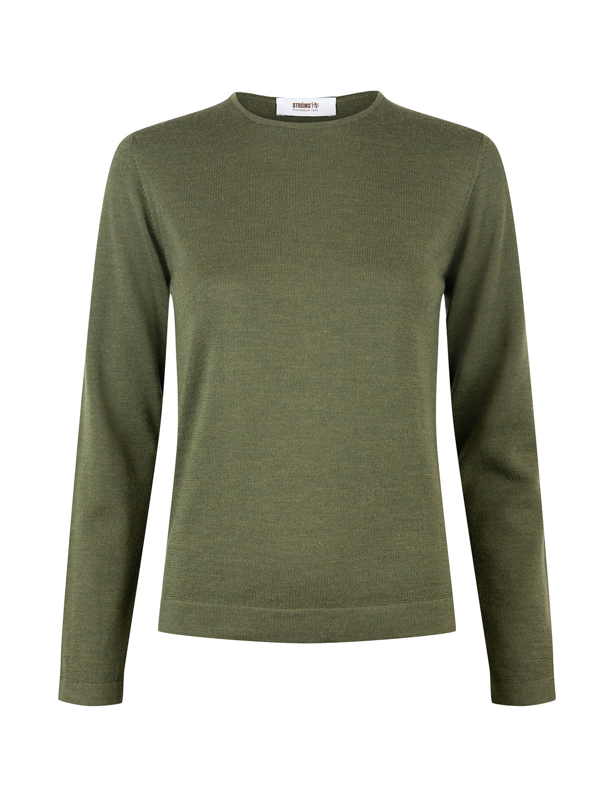 Round Neck Sweater Olive Green